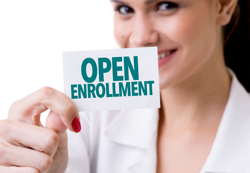 open enrollment sign