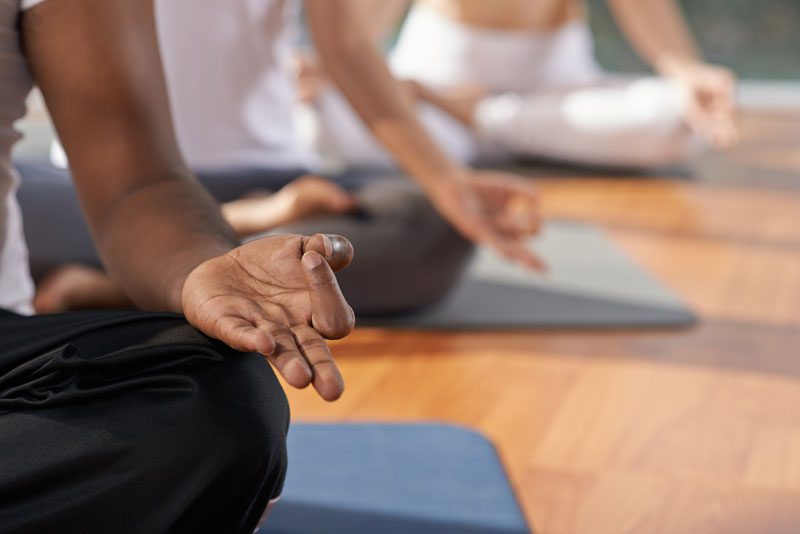 people doing yoga